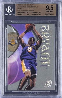 1998-99 E-X Century Essential Credentials Now #10 Kobe Bryant (#03/10) - BGS GEM MINT 9.5